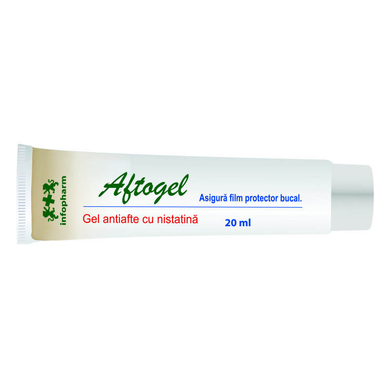 Aftogel film protector cu nistatină și anestezic (15 ml)