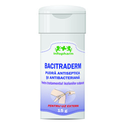 Bacitraderm - Bacitracin-based antiseptic and antibacterial powder (15 g)