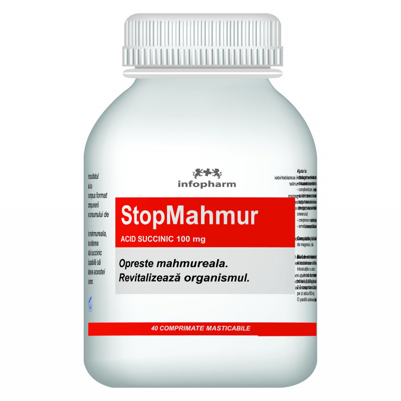 StopMahmur Acid Succinic 100 mg – Suport împotriva mahmurelii și obose