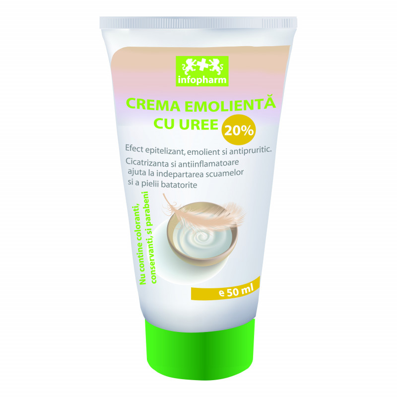 Cremă emolientă cu uree 20% (50 ml)