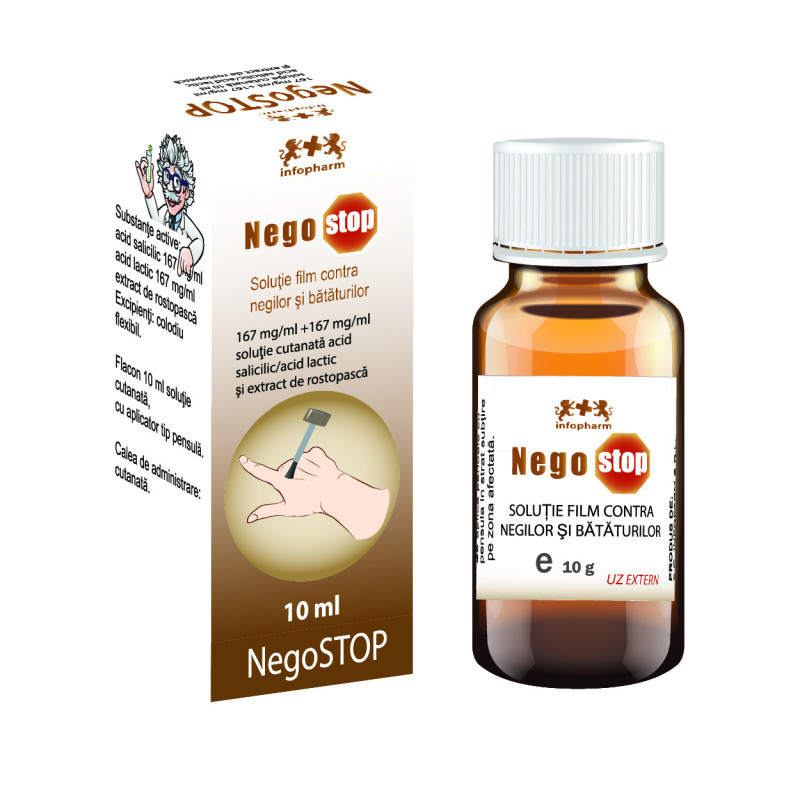 Negostop - Sol. film contra negilor și bătăturilor (10 ml)